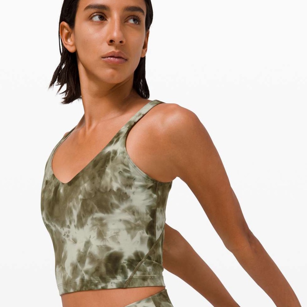 Lululemon Align Tank Diamond Dye Light Sage Army Green Tank Dark Olive